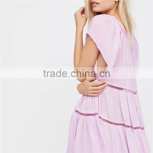 Factory Direct Sales Flowy Boho Style Fat Women Super Mini Dresses photo-5