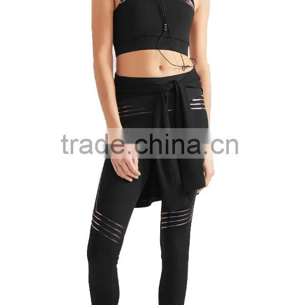 Wholesale Women Sports Stretch Bra/Vest Fitness Gym Running Yoga Athletic Training Top+bottom Suit photo-5