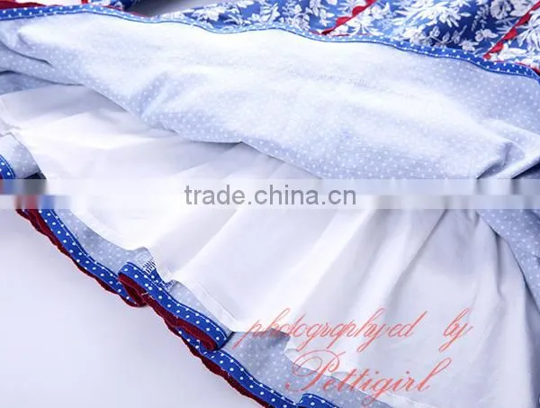 Spanish Flower Girl Dress Baby Cotton Frock Design for 3 Years Old Girl Wear photo-5