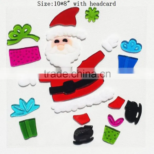 Reindeer Santa Claus Gel Window Decoration Sticky Jelly Halloween Window Sticker Home Decoration photo-3