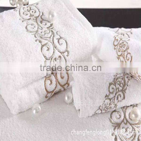 Custom Cotton Wholesale Towels Bath Set Luxury Hotel With Logo photo-3