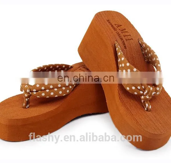 Wholesale High Heel Flip-flops Slipper Platform Flip Flops Women Beach Sandals 2017 photo-2