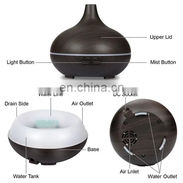 150ml Mini Ultrasonic Aroma Essential Oil Diffuser ,cool Mist Humidifier for Office Home photo-3