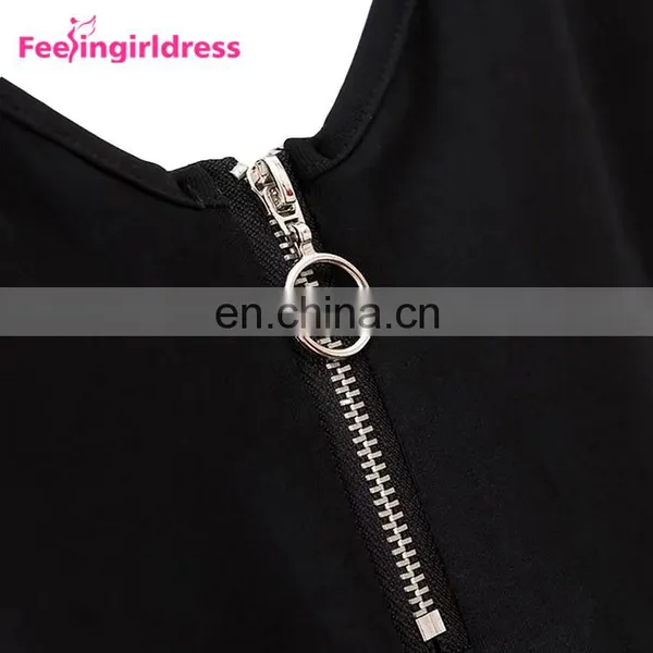 Womens V Neck Plus Size Romper Short Jumpsuits Sexy Bodycon For Black Zipper photo-5