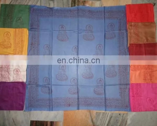 SQUARE SCARVES WITH HINDU GODS PRINS PRAYER 100 PCS photo-3