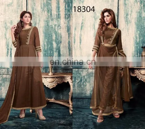 Designer Navy Blue Pakistani Salwar Kameez Wholesale photo-5