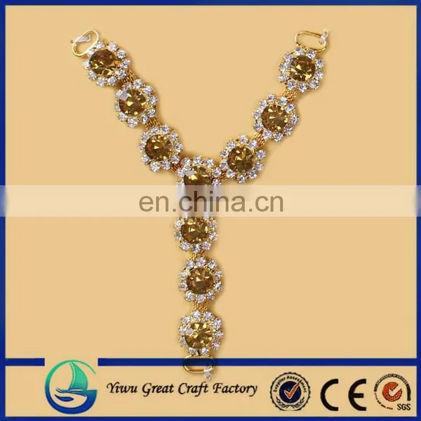 Charming Y Shape Rhinestone Shoe Chain Sandal Uppers Sandal Accessories