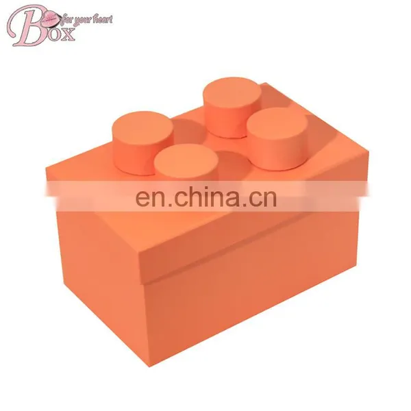 Paper Lego Colorful Chidrens Toy Storage Box photo-6