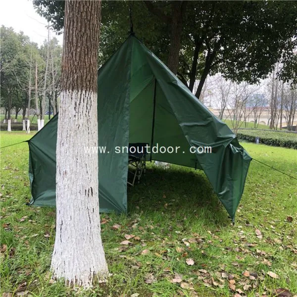 Outdoor Camp House Multi-functional Camping Tarp Portable Waterproof Tear Resistance Rainfly Flysheet