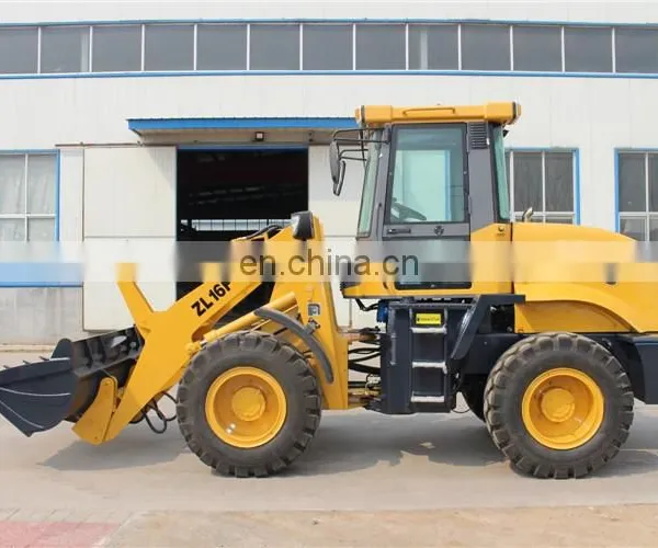 ZL16 Mini Front Wheel Loader, 1600kg Payload Hydraulic Shovel Loader photo-4