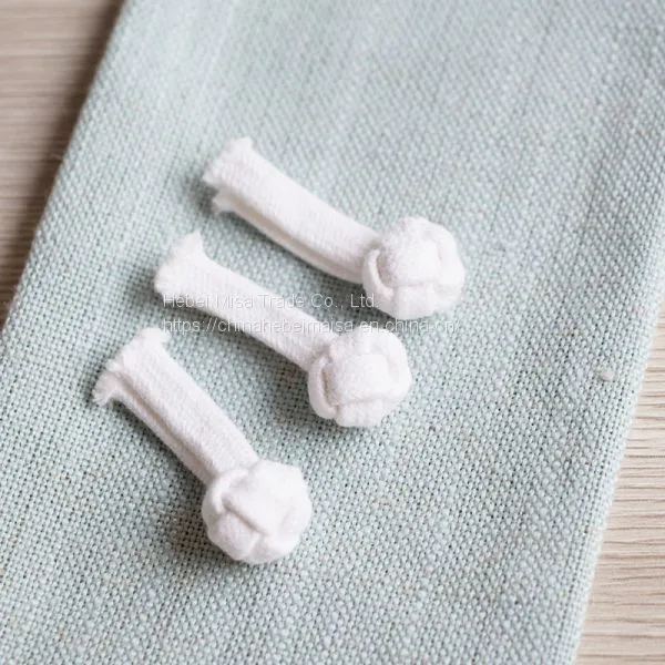 100% Cotton Ribbon Knot Button by Hand,chinese Knot Button Frog Button With Two Parts for Chef Uniform photo-2