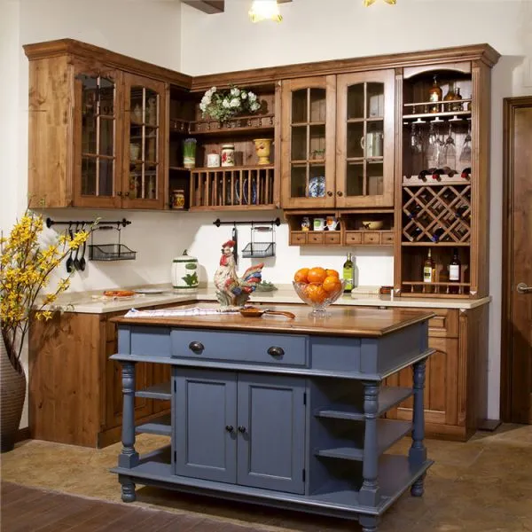 High-end Solid Wood Kitchen Cabinets photo-5