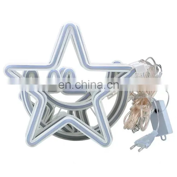 Led String Star Night Decor Neon Light Wall Lights Indoor for Christmas Decoration Wedding Decorative Holiday Lighting photo-6