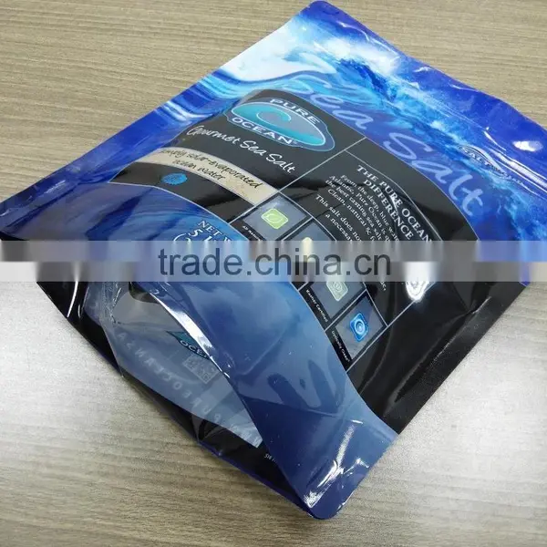 High Barrier Plastic Sea Salt Packaging Bag With Zipper photo-2