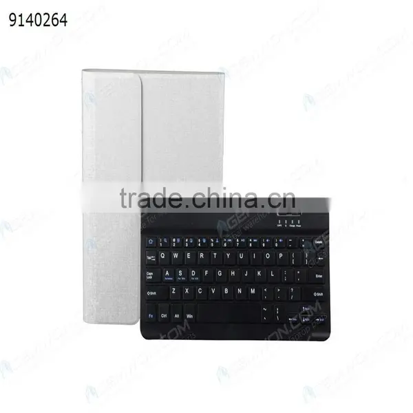 Bluetooth Keyboard for IPad Air,white Plastic Keyboard+ PU 360 Degree Rotating Cover With Removable photo-3