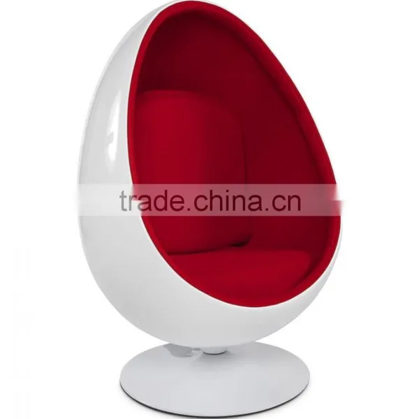 Living Room Furniture Fiberglass Eye Ball Chair,fiberglass Oval Egg Shaped Chair photo-3
