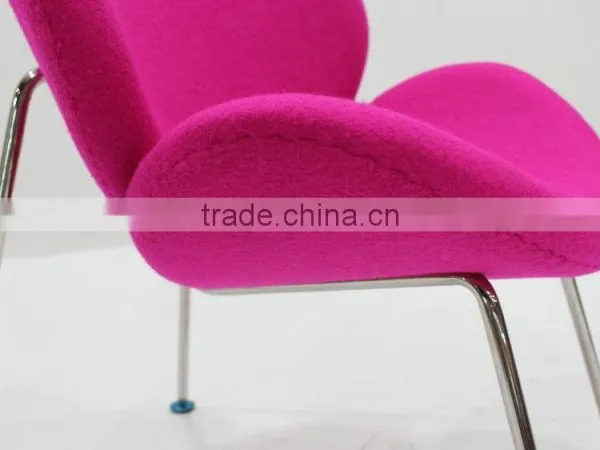Replica Fiberglass/plywood Stainless Steel Frame Fabric Pierre Paulin Style Orange Slice Chair photo-2