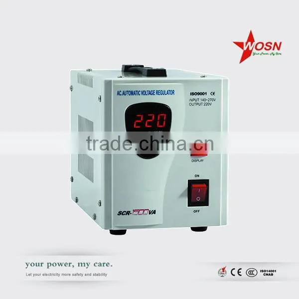 Input 140-260V Digital Display SCR-1500VA Automatic Voltage Regulator Supplier's Choice