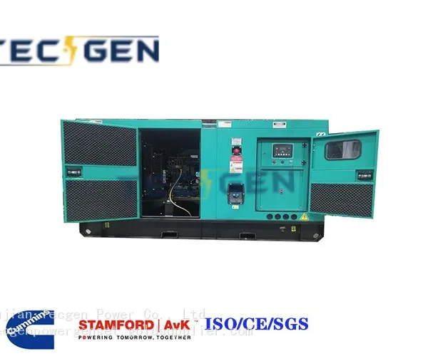 Soundproof 320kW Cummins Genset 400kVA Diesel Generator With Brushless Alternator for Continuous Use