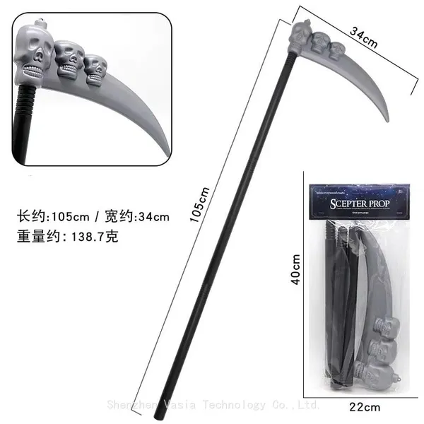 Kids Halloween Plastic Trident Props - Assembled Toy Weapons for Cosplay Parties photo-3