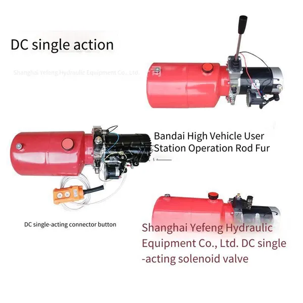 Small Hydraulic System - Power Unit - 12v Small Hydraulic Station for Sanitation Vehicles, Small in Size and Free Shipping photo-5