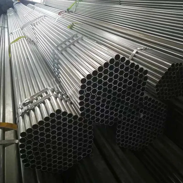 Electro Galvanized Round Steel Tube, ERW Welded Pre-galvanized Pipe for Handrail, Guardrail and Decoration photo-4
