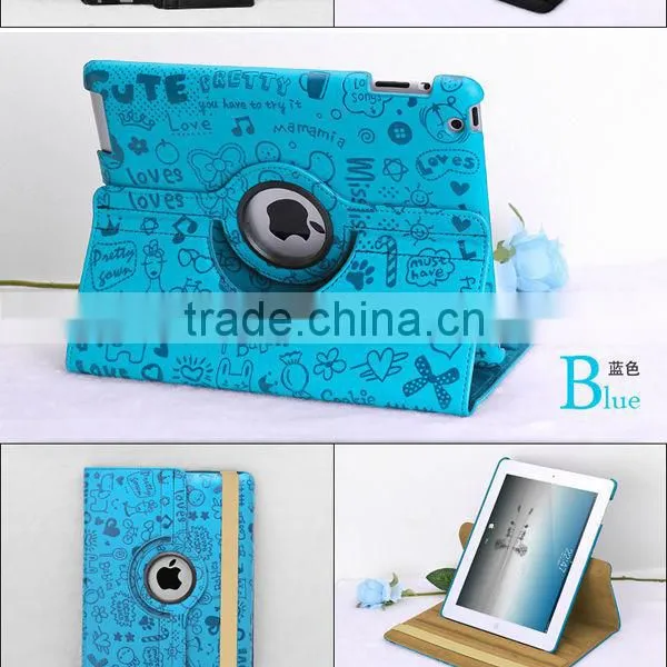 360 Degree Rotate for Ipad Case, for Ipad 4 Case With Stand photo-5