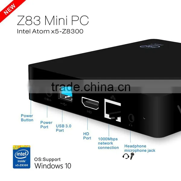 Z83 Intel Atom Cherry Trail X5-Z8300 Quad Core 2GB RAM 32GB ROM Smart tv Box photo-4