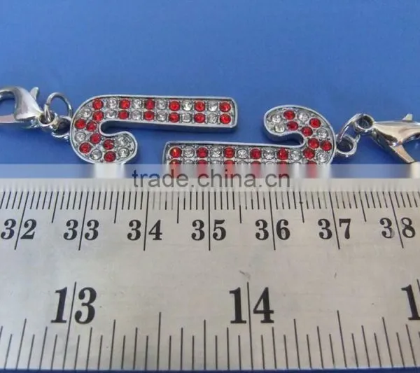 Zinc Alloy Jewelry Christmas Crutch Pendant Charm photo-4