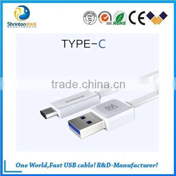 2015 Hottest USB 3.1 Type-c Cable With Super Speed 1M White Type-c Cable photo-2