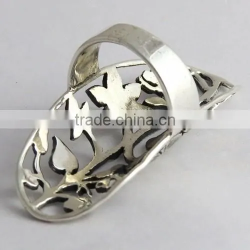 Antique Filigree Design Ring, Silver Jewellery India, Online Silver Jewellery photo-2