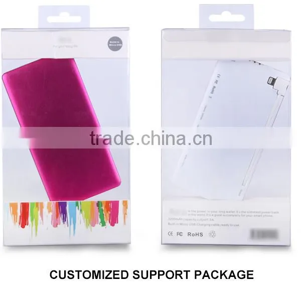 2015 Credit Card Power Bank 3200mah With Built in Cable Universal Power Bank photo-5