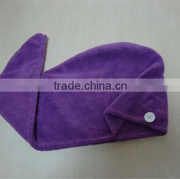Wholesale Microfiber Towel Hair Dry Cap photo-2