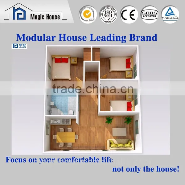 Economical Three Bedroom House Plan/beautiful Decorative Prefab Concrete House photo-2