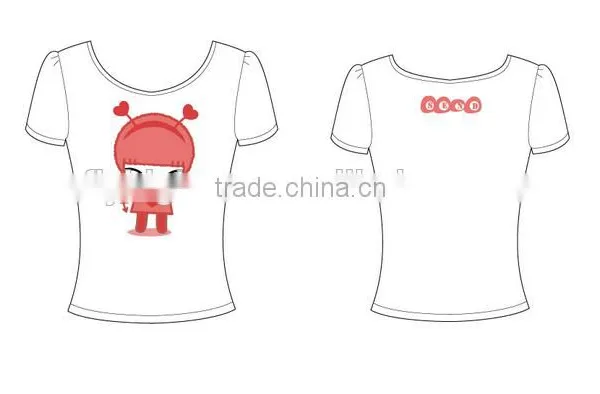 China OEM Plain Cotton T-shirts Women photo-5