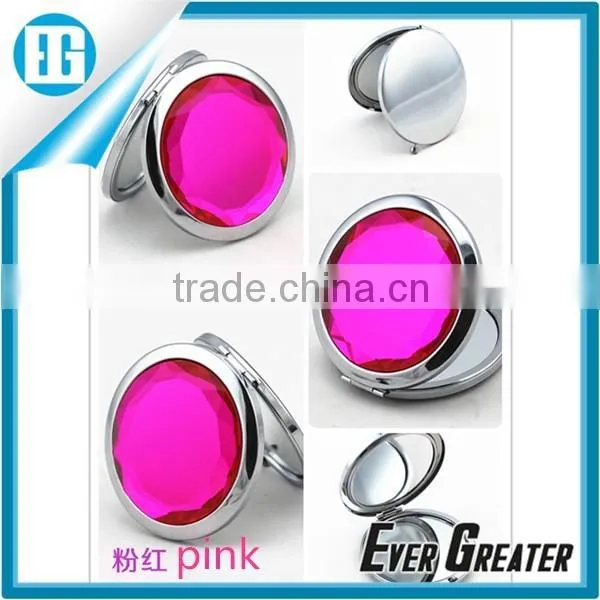 Custom Logo Promotional Metal Cosmetic Mirrors Pocket Mirror/compact Mirror Can Add Your Own Logo photo-2