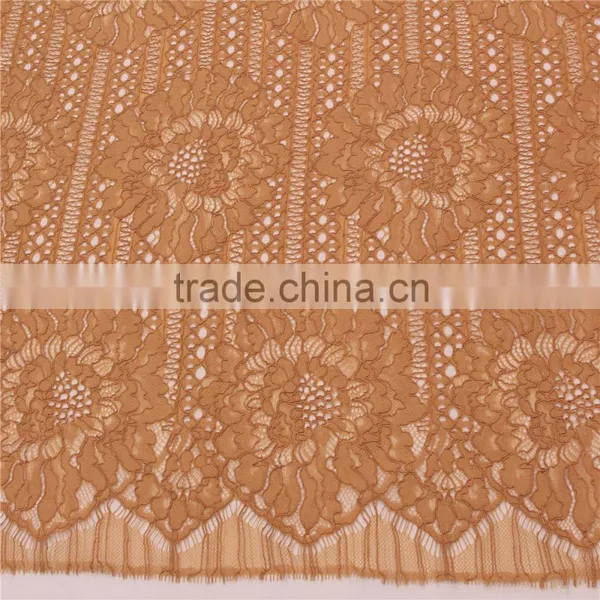 High Quality Heavy Cotton Nylon Mixed Cord Lace Fabric With Dirty Wash photo-6