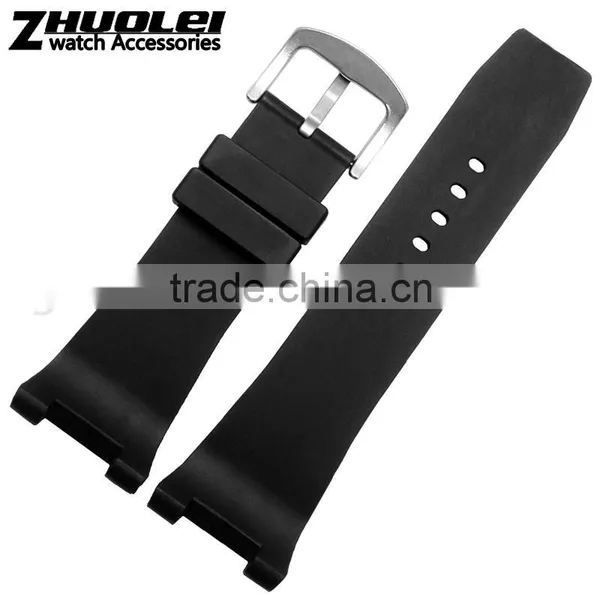 30*16mm Waterproof Black High Quality Rubber Watch Strap Wholesale 3PCS photo-4