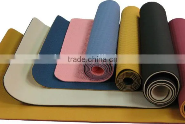 POE Two Color Yoga Mat ,POE Yoga Mat ,POE Yoga Mat With Lip Cover and Straps photo-2