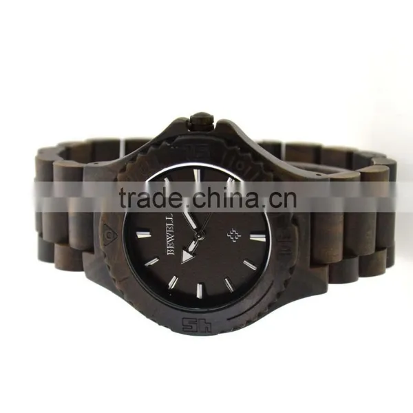 Hot Sale Factory Price BEWELL Wooden Watch ,high Quality With Japan Movment photo-4