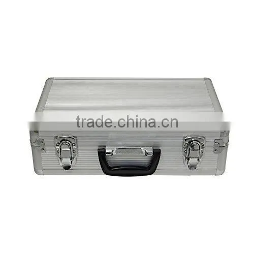 Aluminium Flight Case Microphone Camera Silver 400x240x125mm Foam Insert photo-2