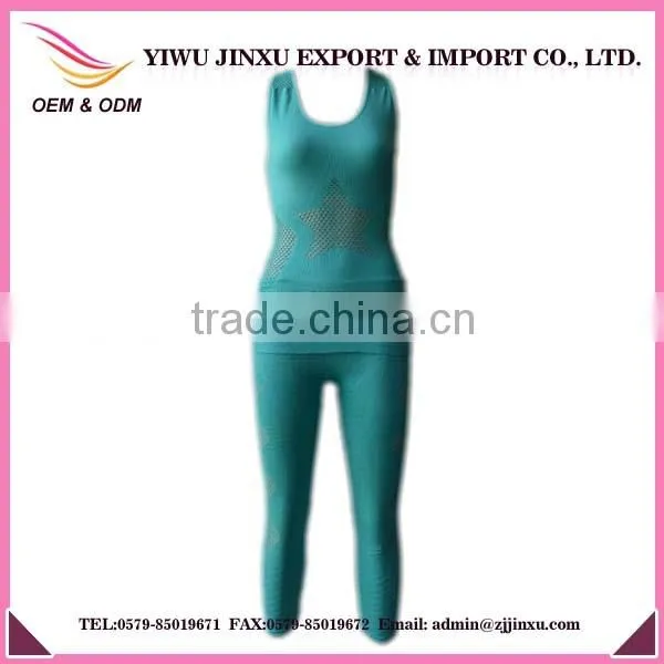 Wholesale Gymwear Breathable Hollow-out Star Picture Sports Wear Comfortable Seamless Women Yoga Wear