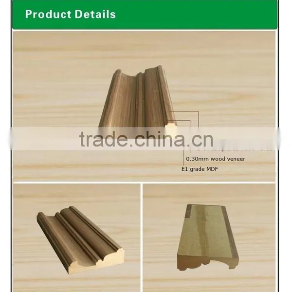 Crown Mouldings Wrapped With Wood Veneer photo-4