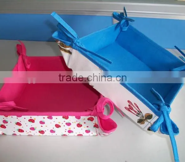 Cotton Bread Basket for Promotion and Gift Basket for Storage Customized Logo Available Basket -3 photo-5