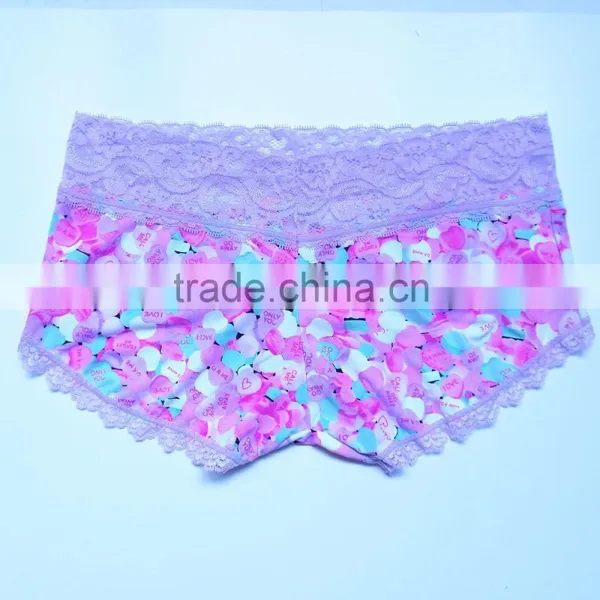 Modal Printed Lady Antibacterial Underwear Women Panties photo-2