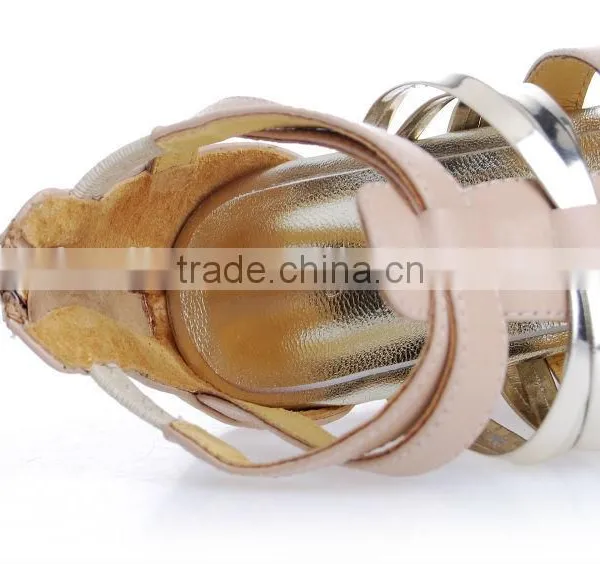 Women Models Brown Wedged Designers Girls Roman Wedged Sandals photo-4