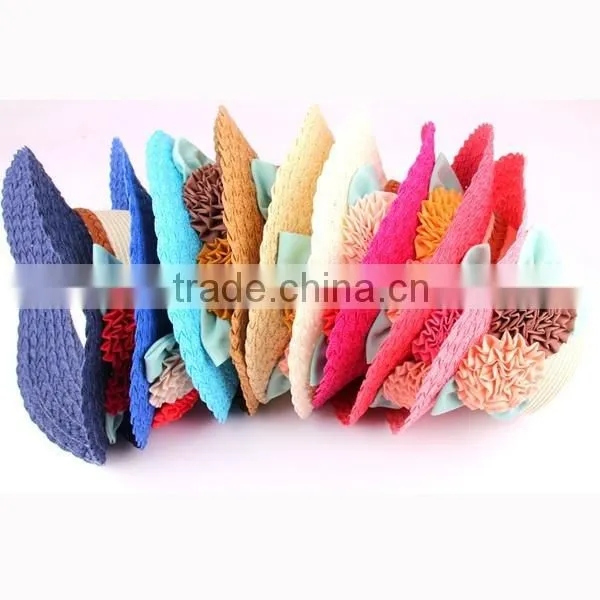 100% Madagascar Raffia Strawhats,handmade Knitted Hats Straw Hat for Women JH photo-6