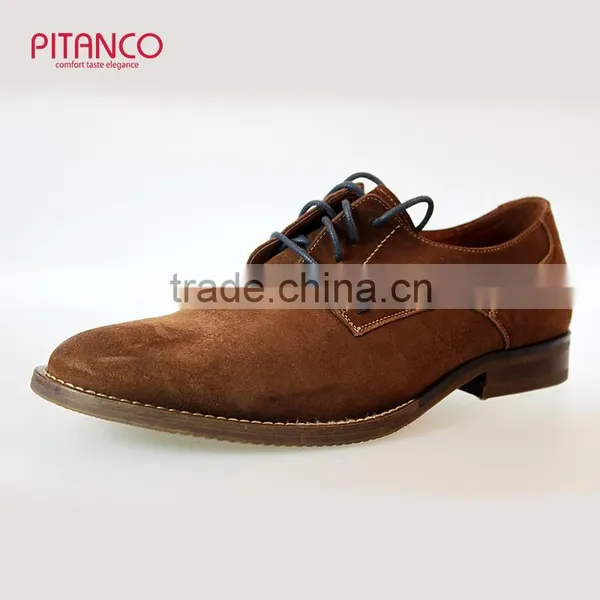 New Style Swede Leather Lace-up Dress Shoes for Men photo-2