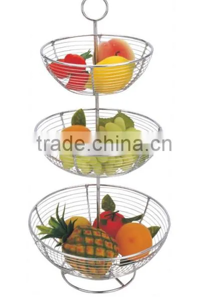 Round-Shaped Metal Wire Fruit Basket photo-4