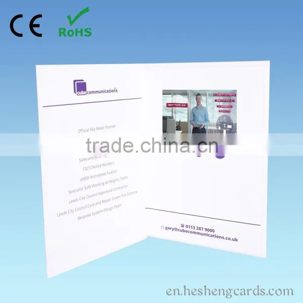 4.3inch ,5inch ,7inch Newest Lcd Video Greeting Card for Invitation,business Gift. photo-5